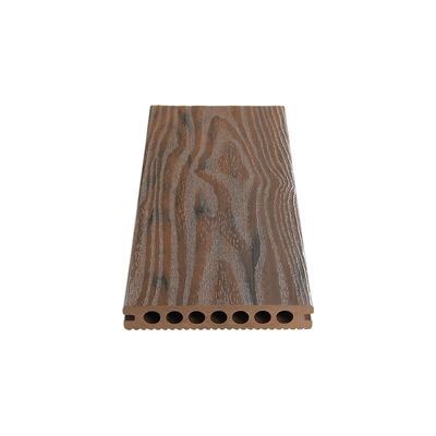 25mm Cedar Art Hollow Core Composite Decking Light Grey Wood Grain