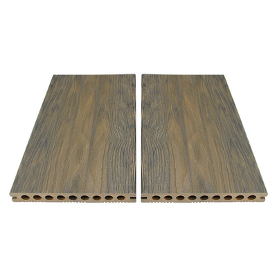 WPC Hollow Composite Decking Boards Anti UV Easy To Install And Maintain