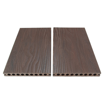 Outdoor Real Wood Aesthetics Hollow Composite Decking 200x25mm