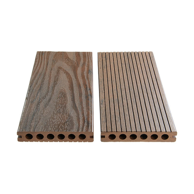 140x25mm Red Wood Hollow Composite Decking Back Garden Recycled Materials