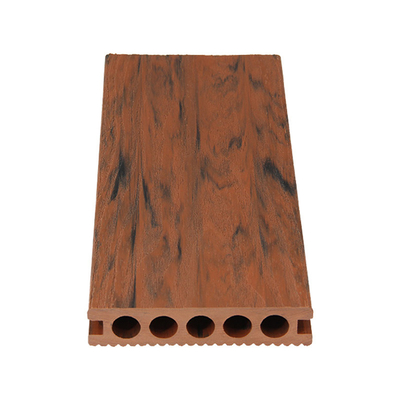 38% HDPE Wood Grain Cedar Tone Composite Decking Boards Garden Easy Installation