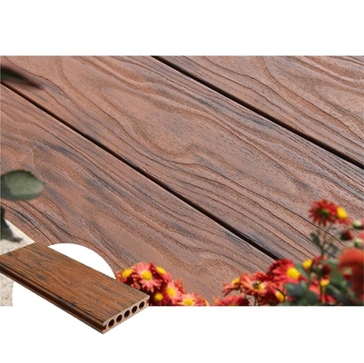 38% HDPE Wood Grain Cedar Tone Composite Decking Boards Garden Easy Installation