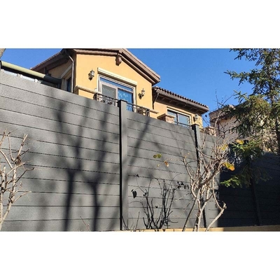 CE FSC Plastic WPC Horizontal Composite Wood Fence Planks Anti Mildew For Patio
