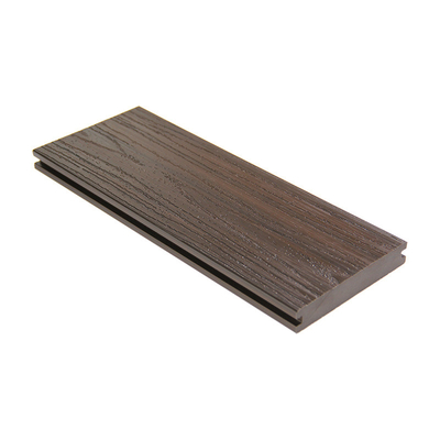 Easy Installing 138x23mm Capped Composite Wood Decking Dark Teak