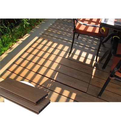 140x23mm Anti Rot Composite Outdoor Decking Boards Dark Teak High Strength