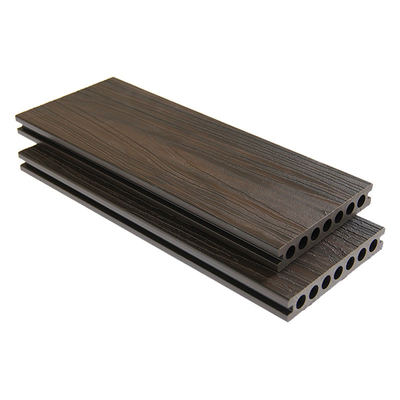 140x23mm Anti Rot Composite Outdoor Decking Boards Dark Teak High Strength