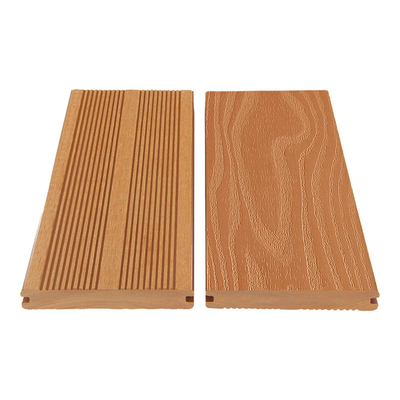 Exterior Robust Wood solid edge Composite decking Trim Boards Customized Length