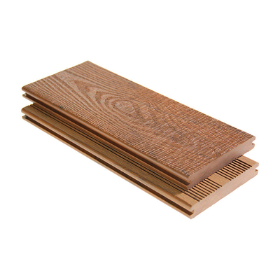 Exterior Robust Wood solid edge Composite decking Trim Boards Customized Length