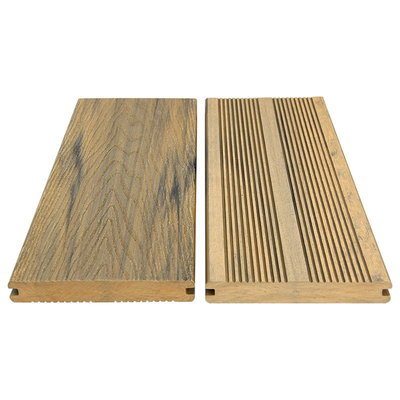 Exterior Robust Wood solid edge Composite decking Trim Boards Customized Length