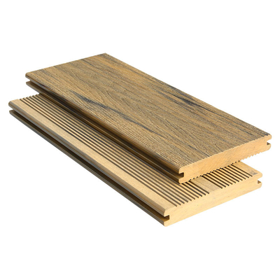 Groove Surface No Crack Solid Composite Decking 140x21mm Outdoor Wood