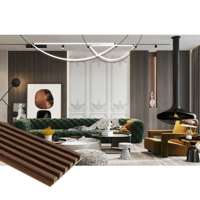 CNAS Hotel Wood Aesthetics Interior Wall Paneling Anti Static 173*20mm