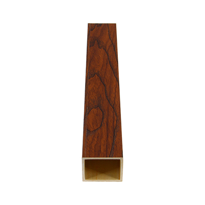 Formaldehyde Free Indoor WPC Timber Tube Fire Resistance Hollow Wood 50x40mm