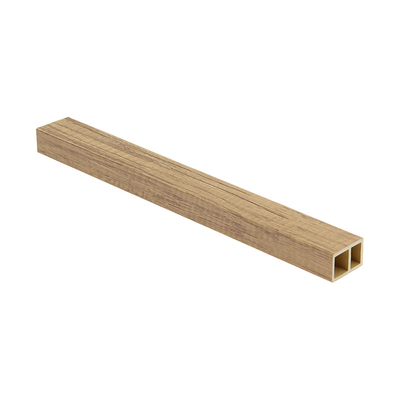 CE Outdoor Composite hollow WPC Timber Tube Easy Installation 40x25mm