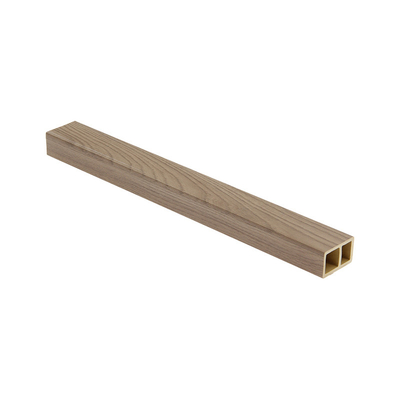 CE Outdoor Composite hollow WPC Timber Tube Easy Installation 40x25mm