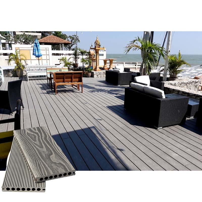 Waterproof Exterior Hollow Composite Decking 12 ft deck boards Red Wood Art