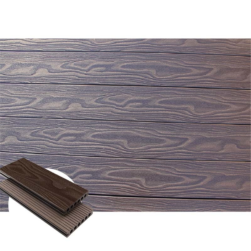 140x25mm Red Wood Hollow Composite Decking Back Garden Recycled Materials
